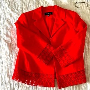 Talbots jacket eyelet has the dress to with it.   Very elegant jacket.